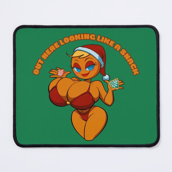 Item preview, Out Here Looking Like a Snack – Busty Gingerbread Christmas Design designed and sold by BaxInke.