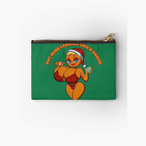 Item preview, Out Here Looking Like a Snack – Busty Gingerbread Christmas Design designed and sold by BaxInke.