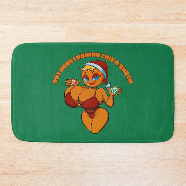 Item preview, Out Here Looking Like a Snack – Busty Gingerbread Christmas Design designed and sold by BaxInke.