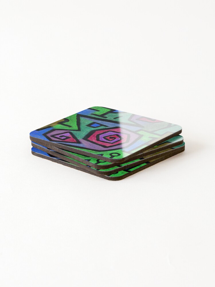 Thumbnail 4 of 5, Coasters (Set of 4), Heroic Roses designed and sold by Craphe.