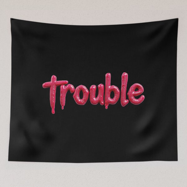 Item preview, Trouble, Pink Slime Font, Bad Girl designed and sold by Burn-Ego.
