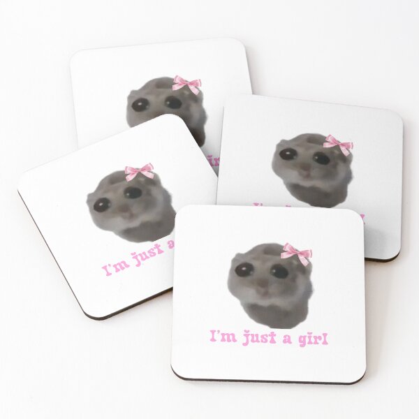 Item preview, Sad hamster I’m just a girl designed and sold by suzancreations.