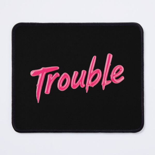 Item preview, Trouble, Pink Lipstick Font, Bad Girl designed and sold by Burn-Ego.