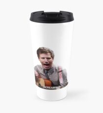 Jake Peralta screaming with guitar Travel Mug