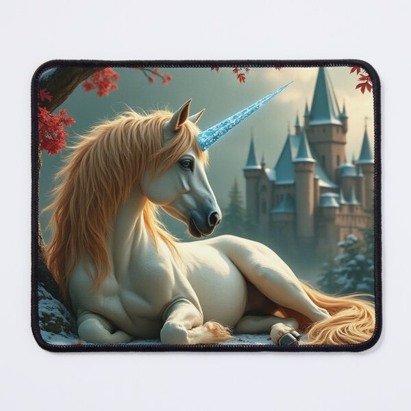 Item preview, Golden Unicorn Frozen Forest Enchanted Castle 2 designed and sold by Fantasy Horseys.