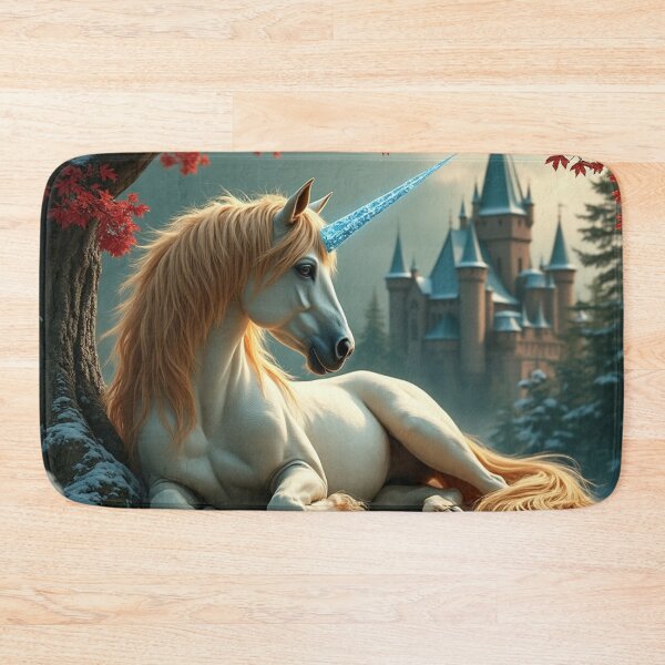 Item preview, Golden Unicorn Frozen Forest Enchanted Castle 2 designed and sold by Fantasy Horseys.