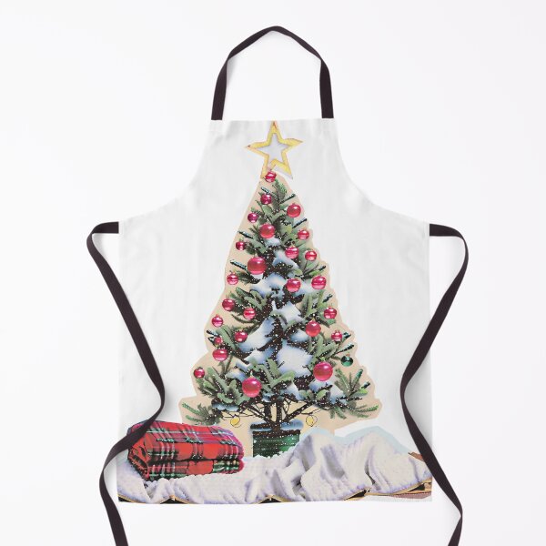 Item preview, Christmas tree red green and snow scrapbook look designed and sold by Rainbow Paws Garden.