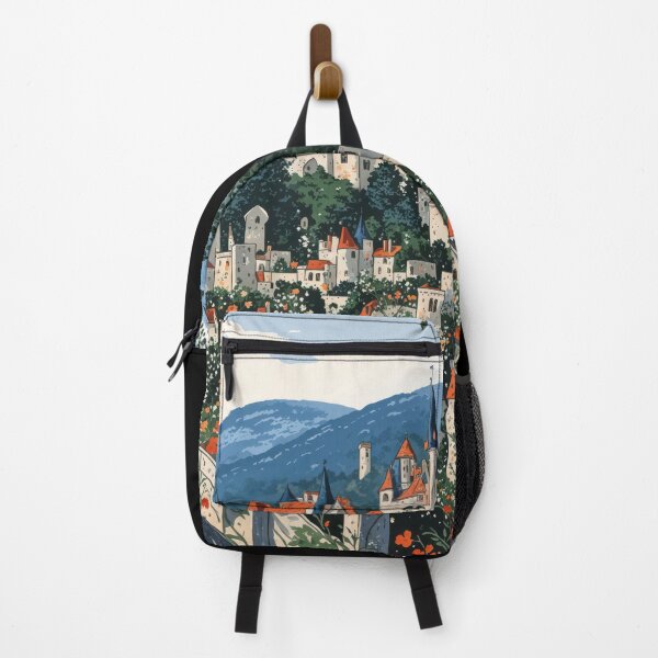 Item preview, Castle in Bloom - Medieval Painting designed and sold by regnumsaturni.