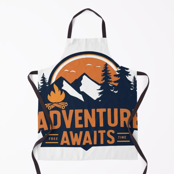 Item preview, Adventure Awaits: Rustic Outdoor Design with Mountains and Campfire designed and sold by Kawaii Planet Studio.