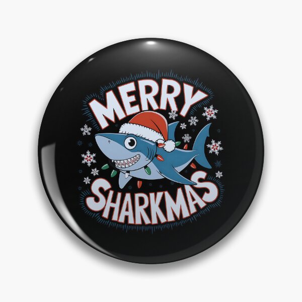 Item preview, Merry Sharkmas Shark Santa Ugly Christmas T shirt Boys Xmas designed and sold by luannsemmsobre.