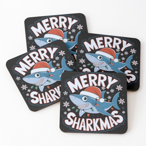 Item preview, Merry Sharkmas Shark Santa Ugly Christmas T shirt Boys Xmas designed and sold by luannsemmsobre.