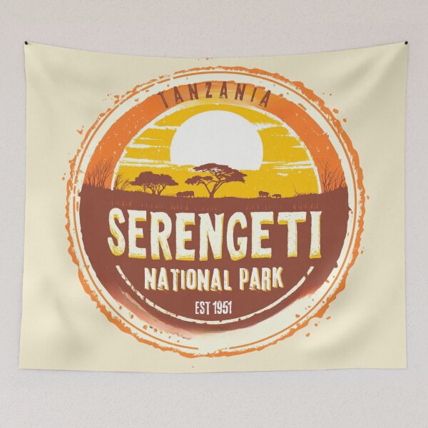 Item preview, Serengeti National Park - Tanzania  designed and sold by GoodOldVintage.