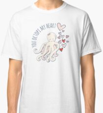 Cute Love Octopus, Valentine Romance Classic T-Shirt