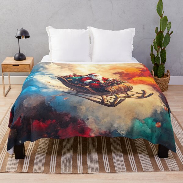 Item preview, Santa Claus in a Dreamy Sky designed and sold by NomadicDreamer.