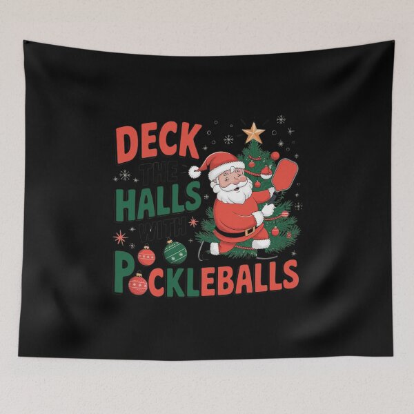 Item preview, Deck The Hall With Pickleball designed and sold by Mateusz Majcherek.