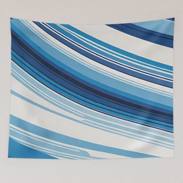 Item preview, stripes blue and white 3 designed and sold by blackwhiteblue.