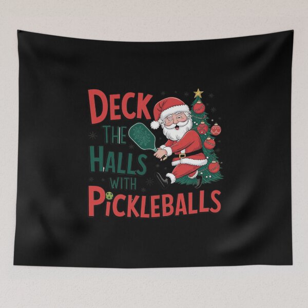 Item preview, Deck The Hall With Pickleball designed and sold by Mateusz Majcherek.