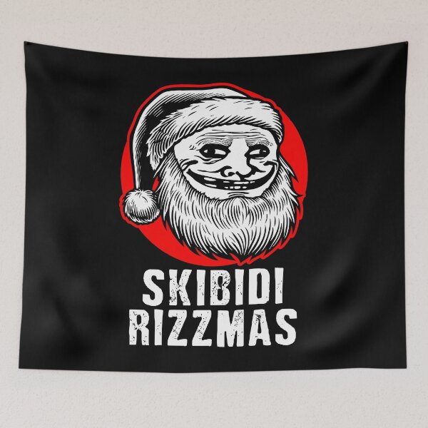 Item preview, Skibidi Rizzmas Funny Santa Meme designed and sold by Victor Shadehorn.