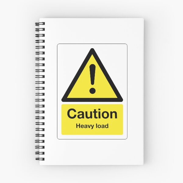 Item preview, Caution: Heavy Load Sign (on white) designed and sold by STUDIO-72.