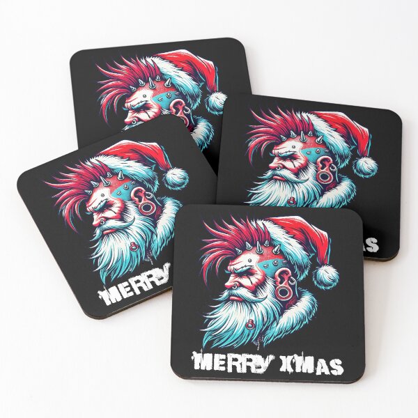 Item preview, Punk Santa Merry Xmas designed and sold by Victor Shadehorn.