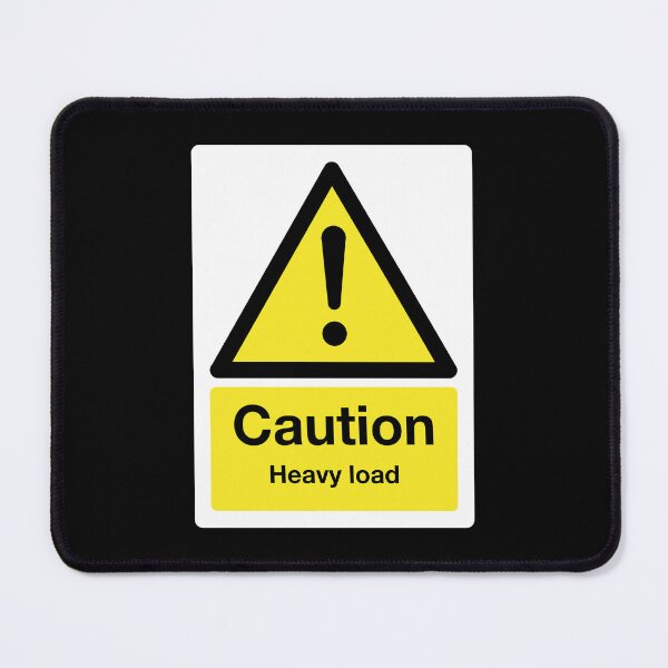 Item preview, Caution: Heavy Load Sign (on black) designed and sold by STUDIO-72.