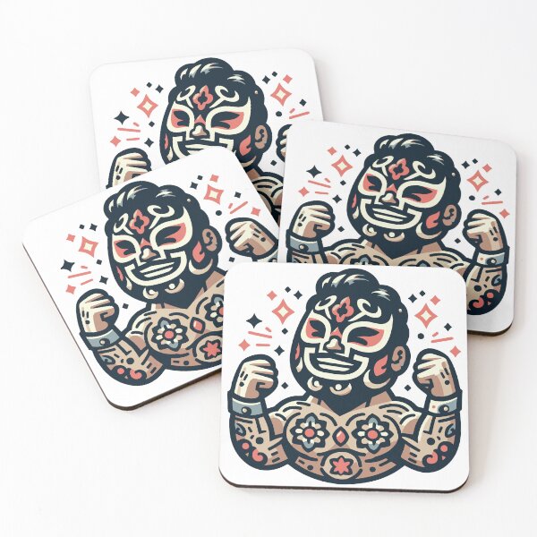Item preview, El Luchador Fornido: Diseño minimalista que celebra al icónico luchador mexicano designed and sold by Edgar Ramirez.