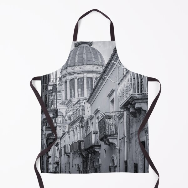 Item preview, Ragusa Cathedral BW Sicily Italy designed and sold by PhotoArt by Joan Carroll.