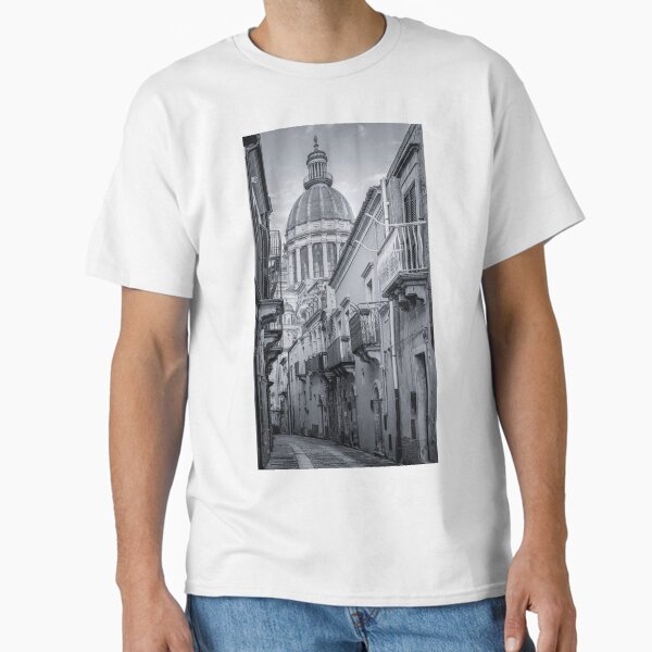 Item preview, Ragusa Cathedral BW Sicily Italy designed and sold by PhotoArt by Joan Carroll.