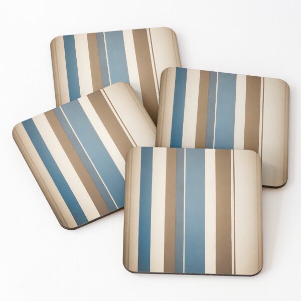 Item preview, striped pattern blue-brown designed and sold by blackwhiteblue.