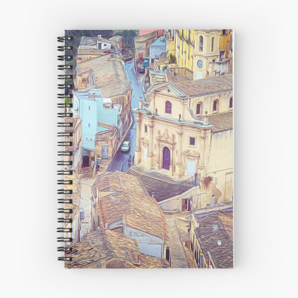 Artikelvorschau, Blick auf Ragusa Sizilien Italien künstlerische entworfen und verkauft von PhotoArt by Joan Carroll.