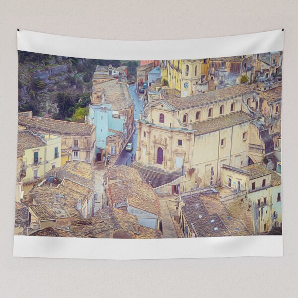 Item preview, Looking Down on Ragusa Sicily Italy Artistic designed and sold by PhotoArt by Joan Carroll.