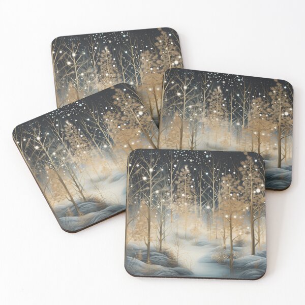 Item preview, Winter landscape. Snow-covered trees.Winter night. designed and sold by MagelliShop.