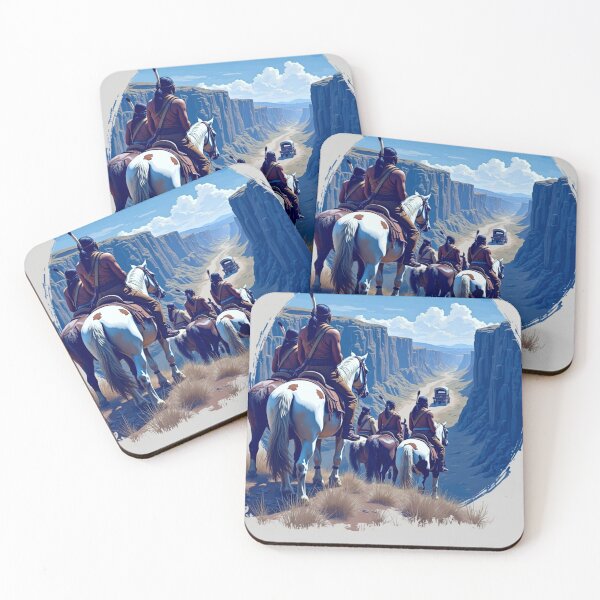 Item preview, "Historical Entrepreneurship 1800s" Native american War Party designed and sold by SJZDesign.