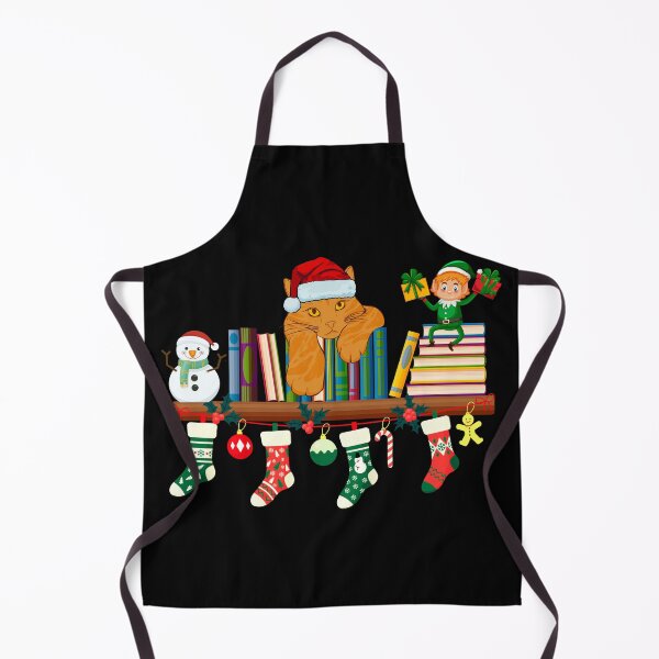 Item preview, Christmas Ginger Cat.Cat and books. designed and sold by JAGA-ALIME.
