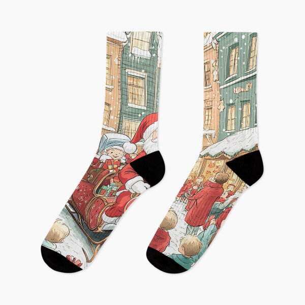 Item preview, Santa's Festive Arrival designed and sold by NomadicDreamer.