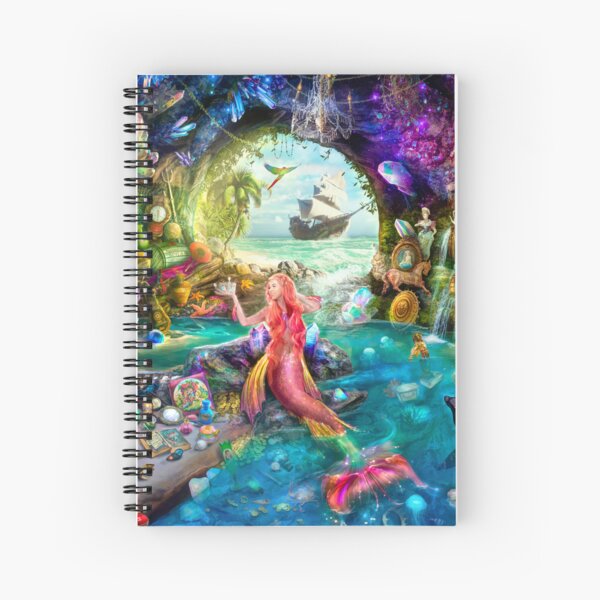 A Mermaid's Treasure Spiral Notebook
