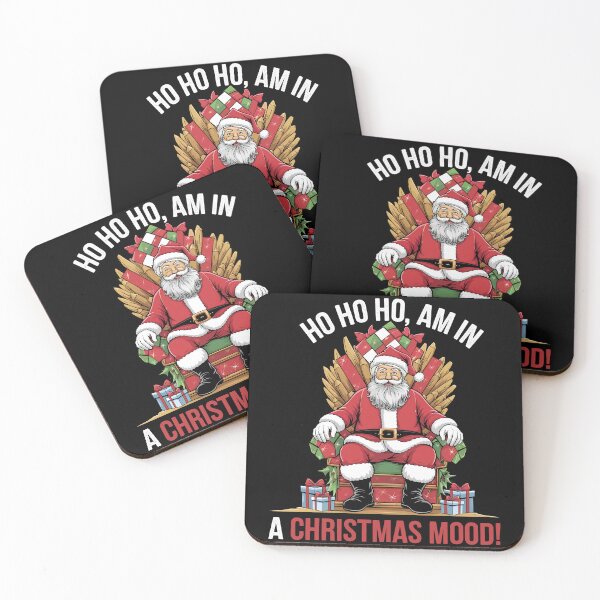 Item preview, Ho Ho Ho In a Christmas Mood Santa Claus designed and sold by Quirky Shirts.