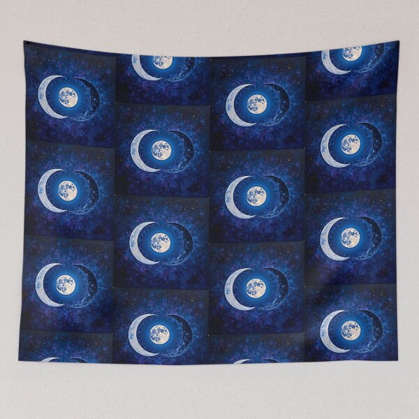 Item preview, Blue Triple Moon  designed and sold by Earth Nature Creations.