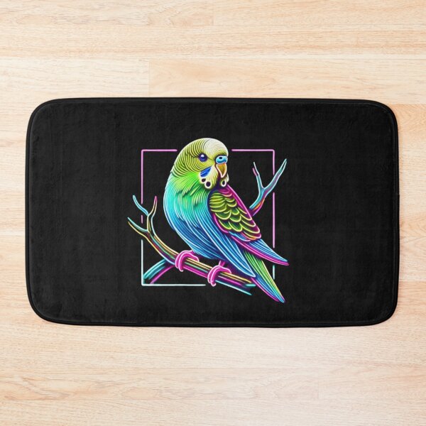 Item preview, Neon Budgerigar: A Vibrant Tribute for Parrot Lovers designed and sold by Ver-Payah.