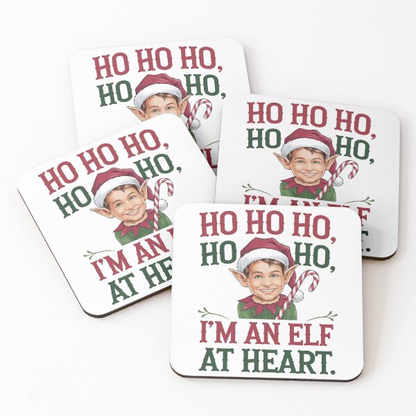 Item preview, Ho Ho Ho I'm an Elf at Heart Christmas  designed and sold by Quirky Shirts.