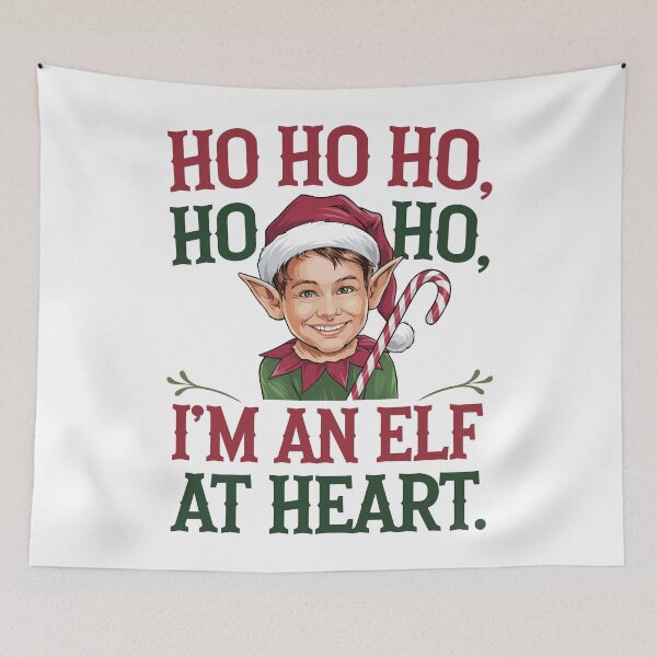 Item preview, Ho Ho Ho I'm an Elf at Heart Christmas  designed and sold by Quirky Shirts.
