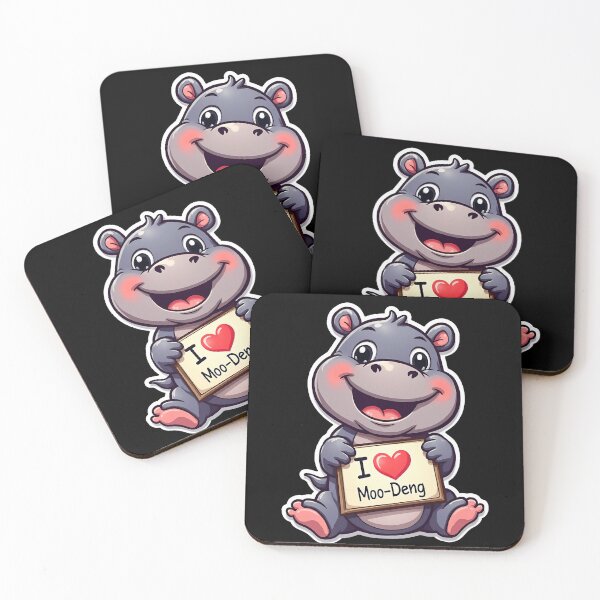 Item preview, Heart for Moo Deng – Hippo Love designed and sold by ArtCreator2023.