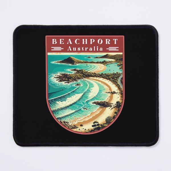 Item preview, Beachport in Australia Retro Art Travel Landscape designed and sold by MaateoDesign.