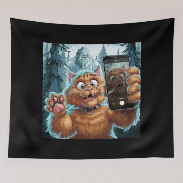 Item preview, Surprised Scared Cat Selfie designed and sold by Mateusz Majcherek.