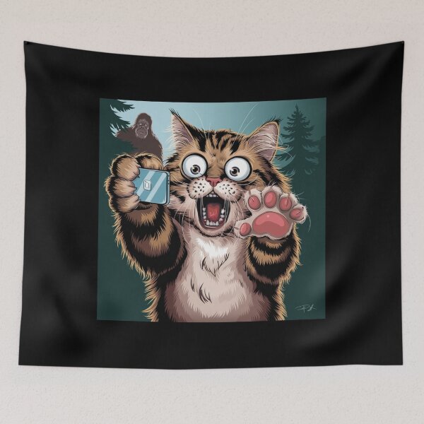 Item preview, Surprised Scared Cat Selfie designed and sold by Mateusz Majcherek.