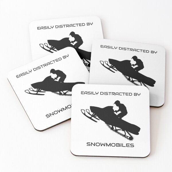 Item preview, Easily distracted by Snowmobiles designed and sold by Carroll-MB-Des.