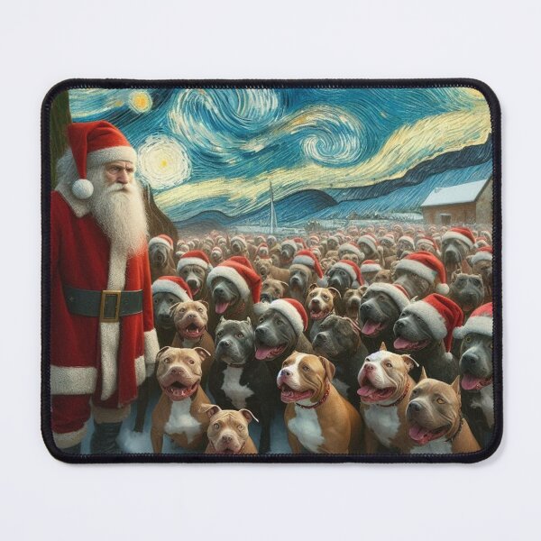 Artikelvorschau, Weihnachtsmann und Pitbulls entworfen und verkauft von 123ks.