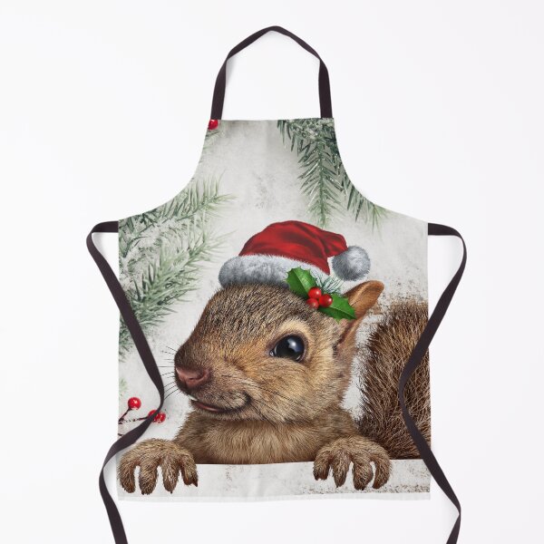 Item preview, Cute Peeking Christmas Squirrel designed and sold by Sqwirlgrl.