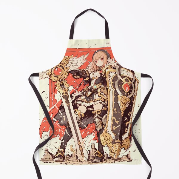 Item preview, Epic Fantasy Warrior Maiden with Golden Sword and Shield designed and sold by CRONTON.