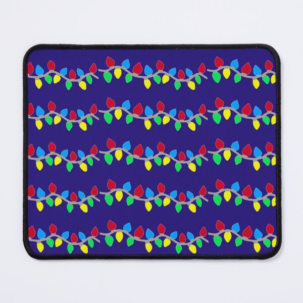Item preview, Festive Christmas String Lights on Blue designed and sold by DanielleGensler.